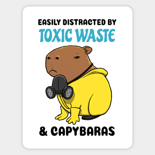 Easily Distracted by Toxic Waste and Capybaras Magnet